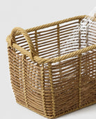 Close up of faux rattan woven texture design