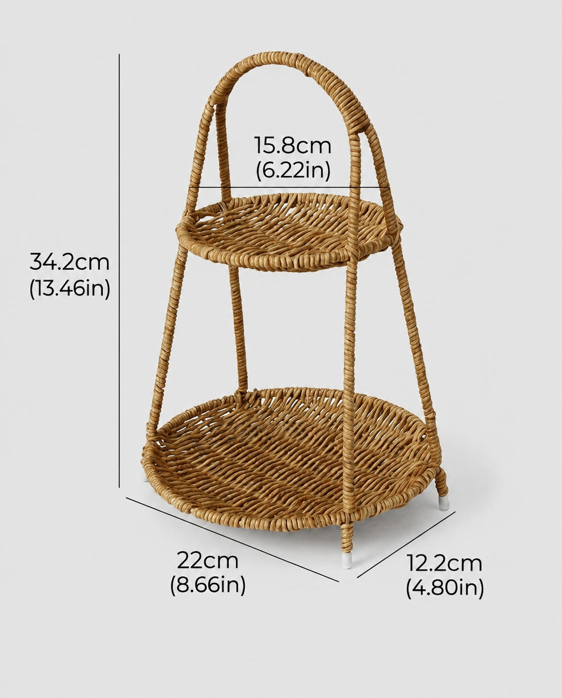 Medium multi tier fruit stand dimensions and storage