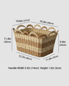 Large paper rope laundry basket for dirty clothes storage