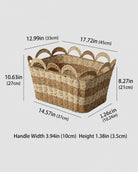 Medium paper rope laundry basket for home storage
