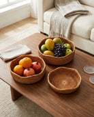 Rattan fruit basket used for dining table and kitchen storage