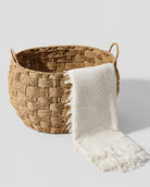 Bathroom basket with practical rope handle design