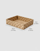 Extra Large Tilda paper rope cosmetic storage basket size guide: 40 by 30 by 9 cm