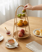 Woven fruit organizer basket for stylish kitchen decoration