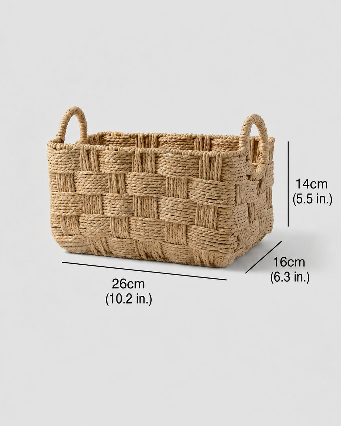 Woven rope storage basket size guide for medium and large options